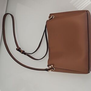 Brown Vegan Leather Crossbody Purse